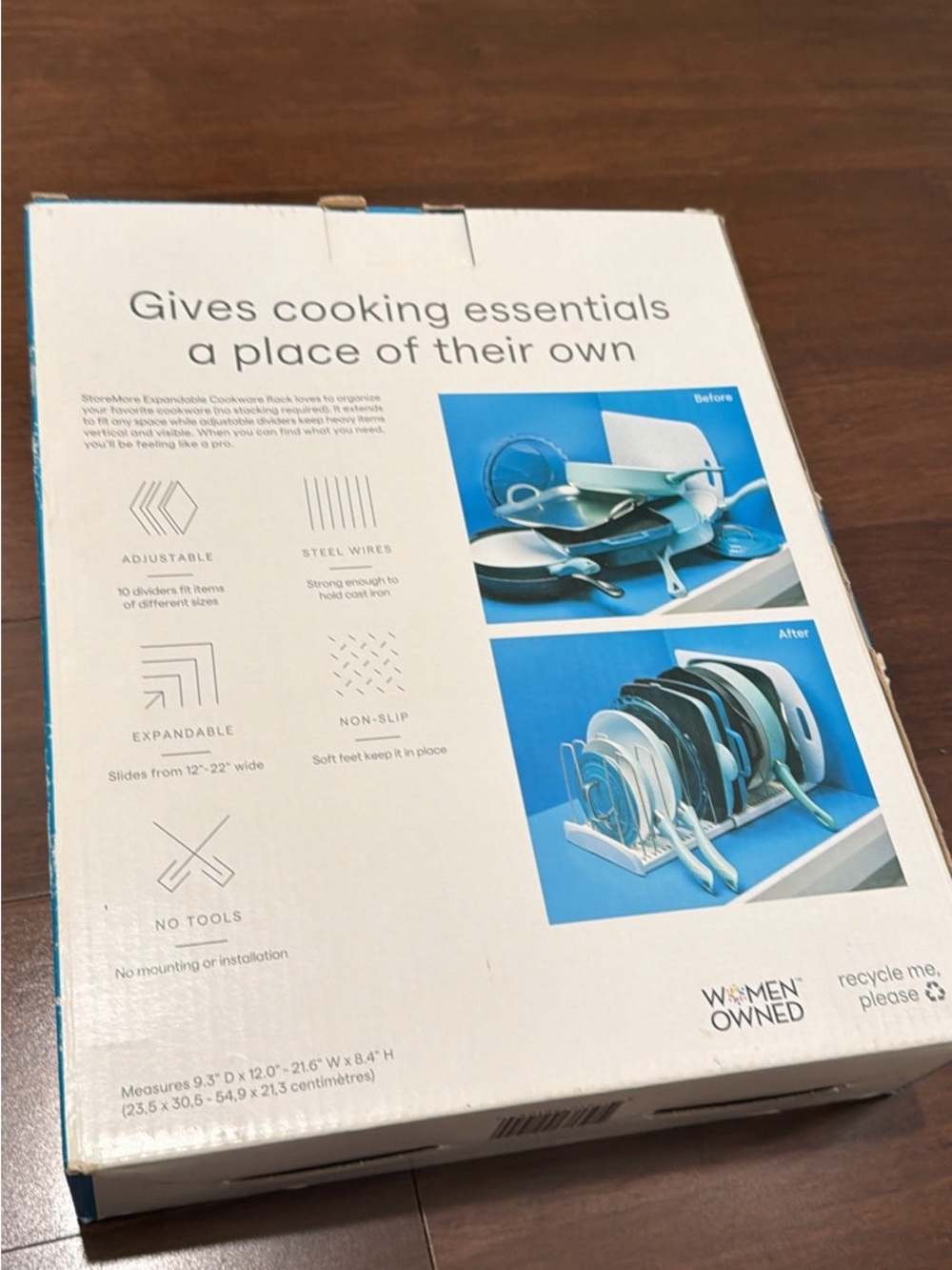 StoreMore Expandable Cookware Rack - White - Picture 10 of 10